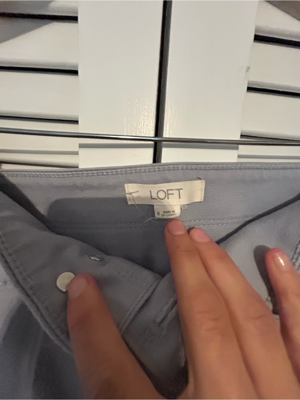 LOFT Skinny Pants in Light Blue